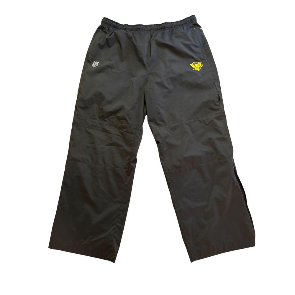 Fanatics Authentic Pro Pittsburgh Penguins NHL Track Pants Mens 3XL Black Ice